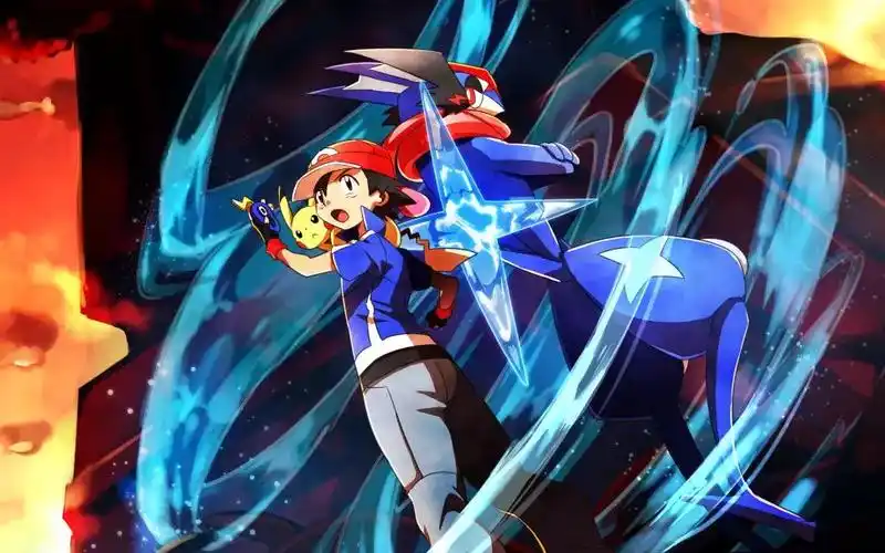 宝可梦超燃甲贺忍蛙和皮卡丘是我超强的伙伴