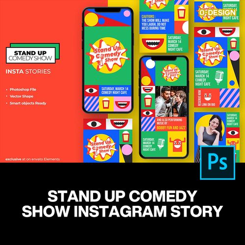 活力创意潮流撞色活动脱口秀ins公众号推文版式排版设计素材模板