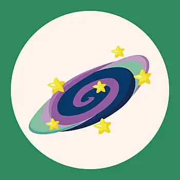 太空,星系,象征,矢量,插画,卡通