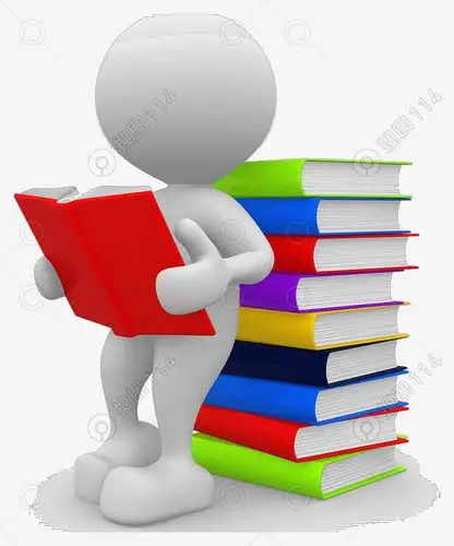 3d小人阅读书籍书本