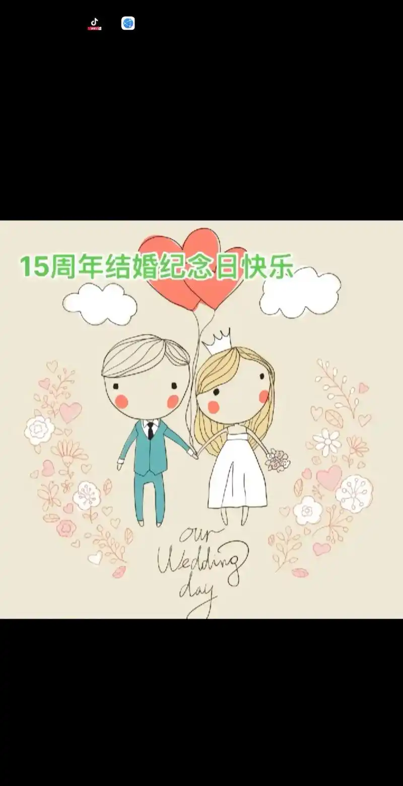十五周年,结婚纪念日快乐.2008---2023,一路走来, - 抖音