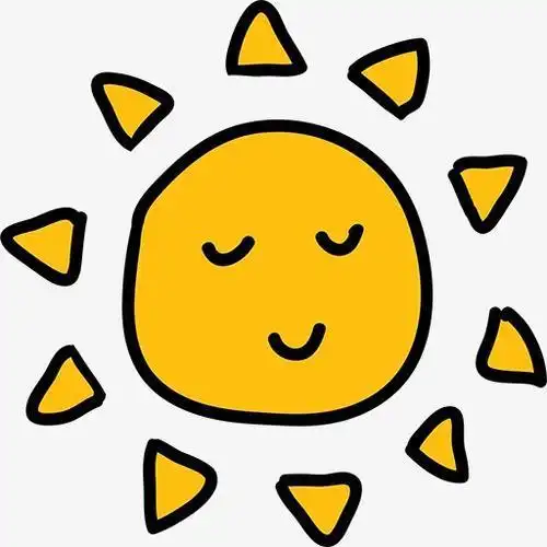 太阳脸和月亮脸简笔画