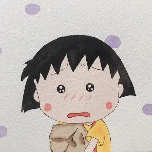 微信樱桃小丸子网红可爱卡通头像