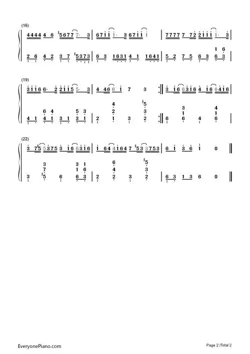 友情岁月-电影《古惑仔》主题曲双手简谱预览2