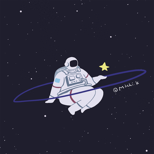 gif动态图:星空宇航员. - 堆糖,美图壁纸兴趣社区