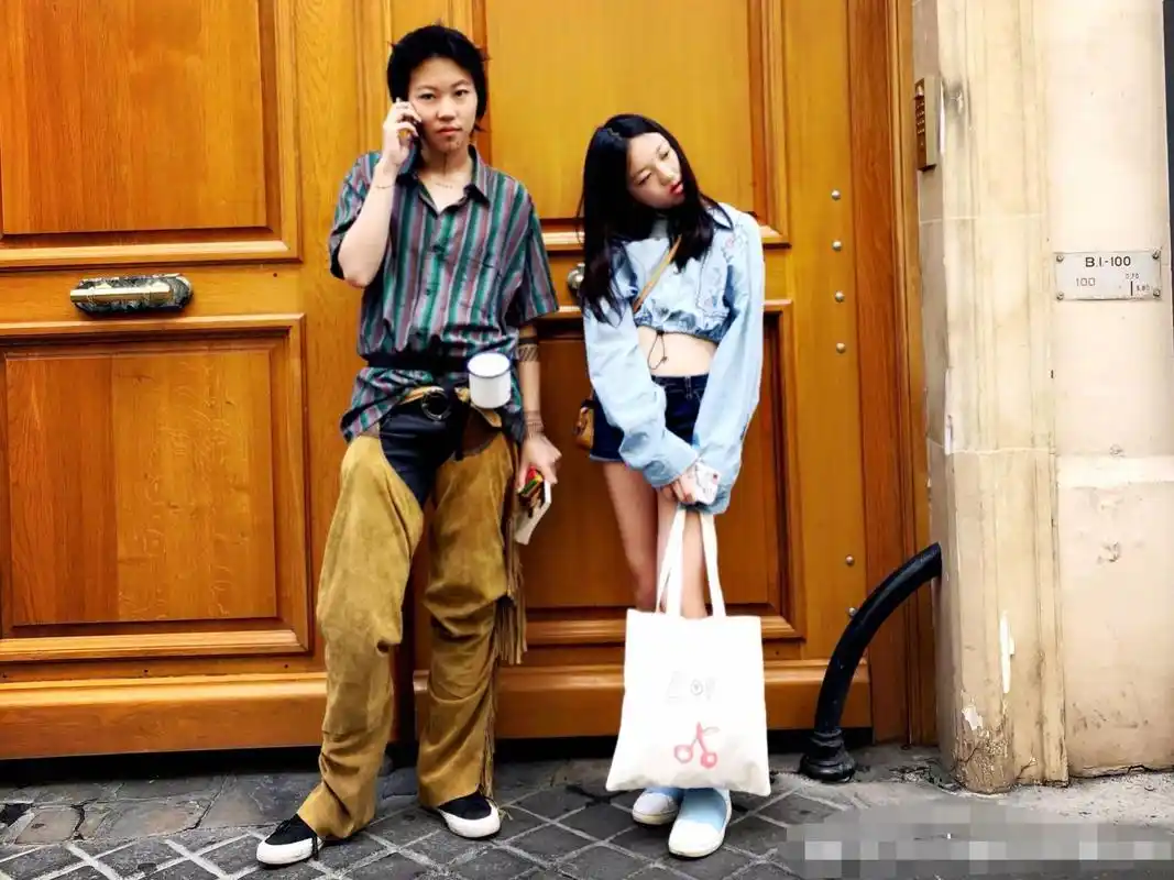 王菲李嫣法国同框照