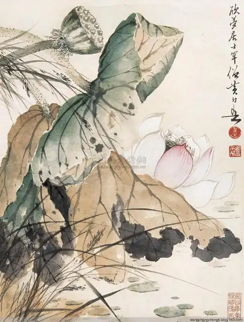 黄幻吾 荷花作品欣赏 - wangchangzhengb - wangchangzhengb的博客