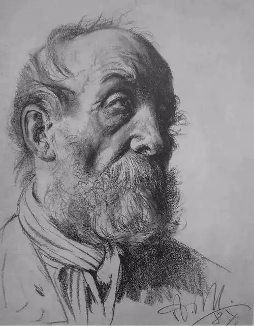 门采尔大师素描作品欣赏高清