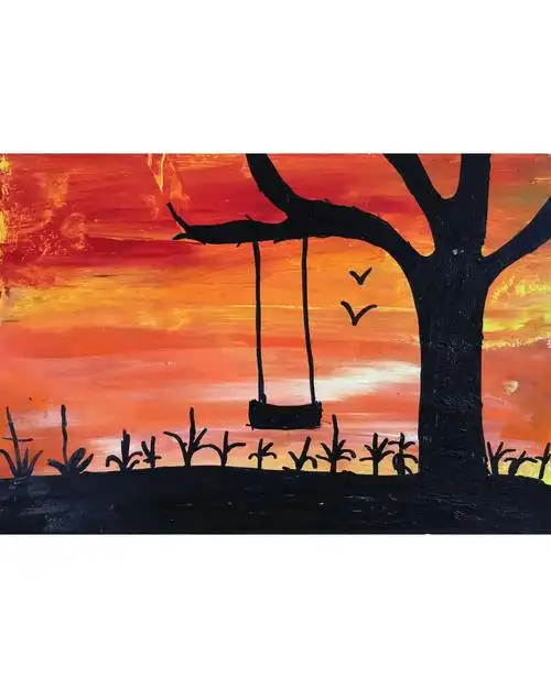 索宁艺术创意班第三课:色彩装饰画