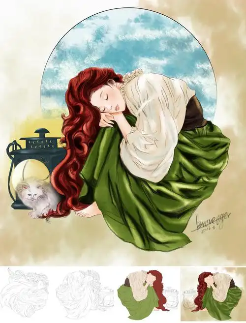 睡美人_bravetiger作品_cg人物绘画_朱峰社区作品展示