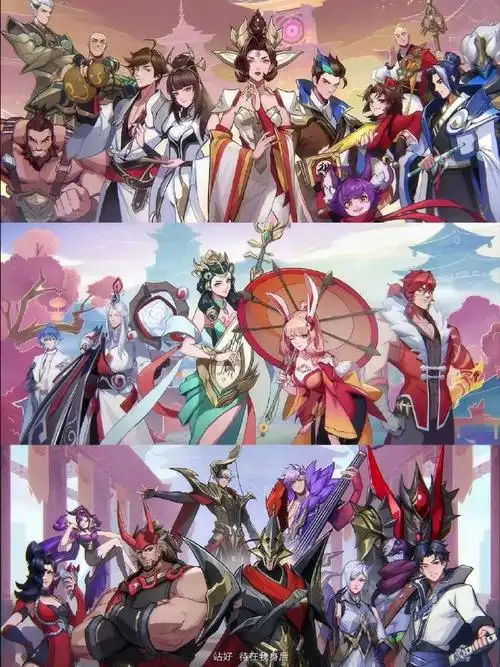 峡谷英雄阵营合影    #王者荣耀##爱游引力