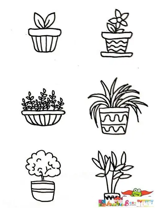 幼儿值植物简笔画