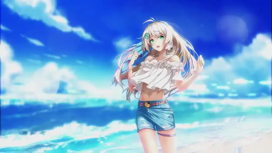 天选姬夏日壁纸去logo去高光刺眼_哔哩哔哩_bilibili