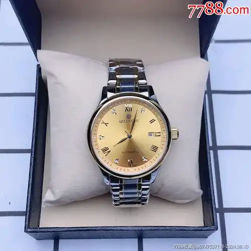 正品瑞士全自动机械表男士手表韩版简约防水小间金表时尚械表