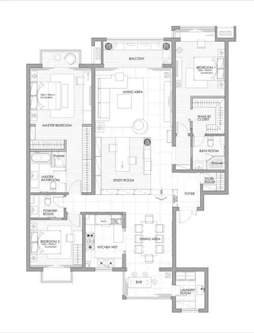 室内装修图纸客厅现代简约客厅设计图片赏析