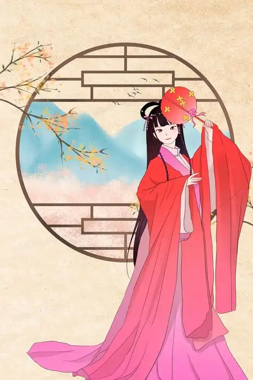 古典古风言情小说封面背景