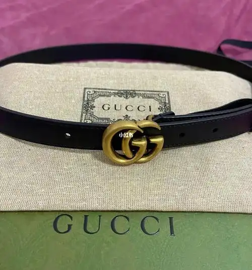 gucci复古双g女士皮带