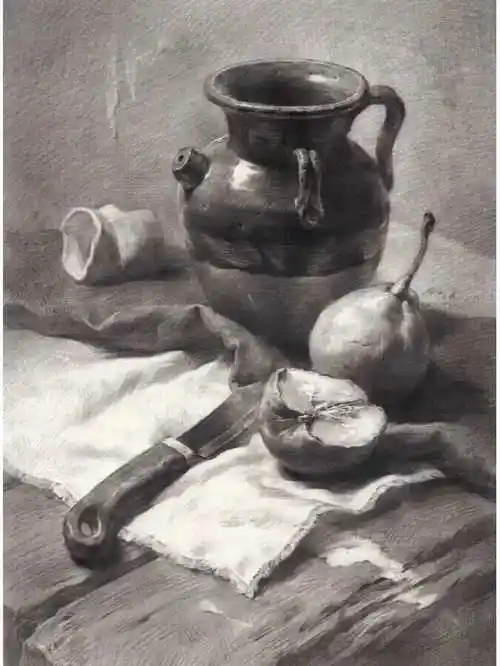 素描静物作品