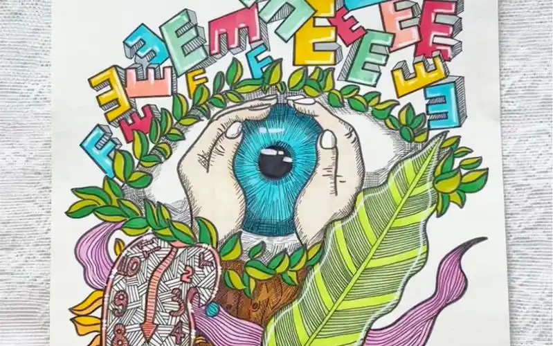 爱眼护眼主题画教程