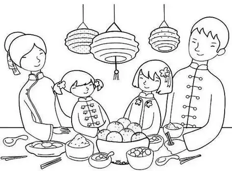 春节怎么画简笔画