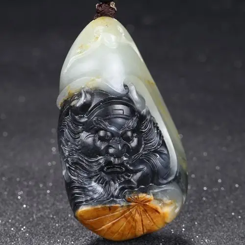 【钟馗】【河南省玉石雕刻大师王朝安】和田玉挂件111.91g