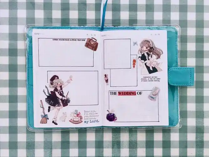 手帐人物拼贴排版30