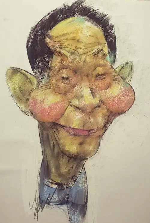 袁隆平院士肖像漫画