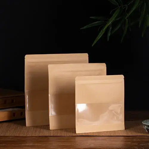 茶叶包装袋白茶普洱茶密封袋自封袋牛皮纸袋茶饼收纳袋茶叶防潮袋