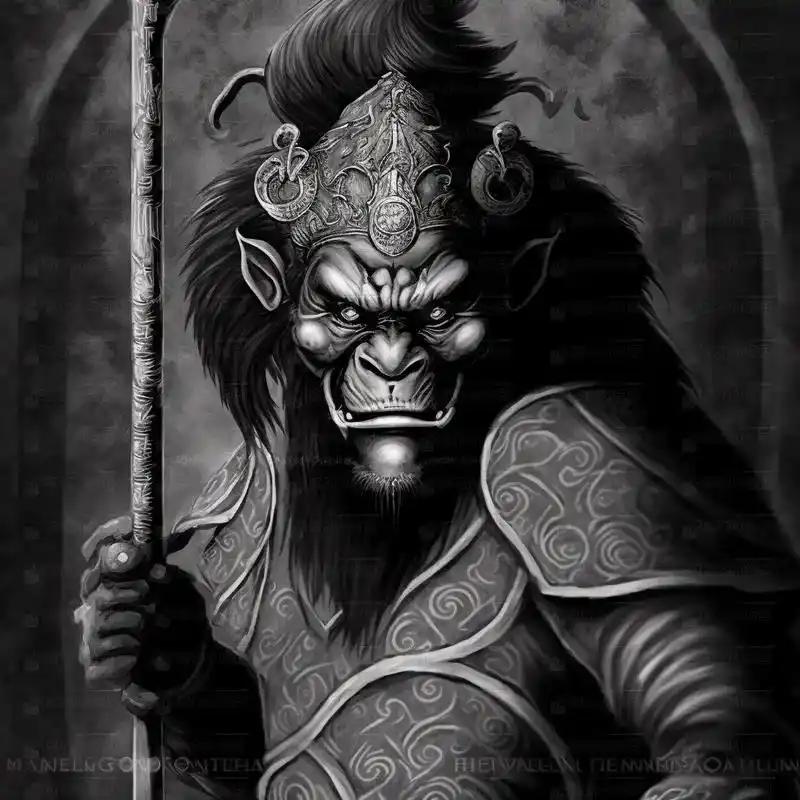 魔猴儿.#插画 #原创 #潮流收藏在抖音 #暗黑悟空 #角色 - 抖音