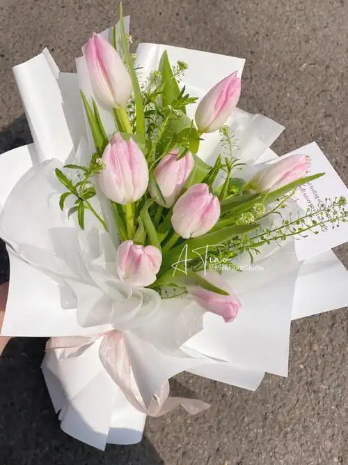 𝒜𝒯𝒾𝒶𝑜 𝐹𝓁𝑜𝓇𝒶𝓁|粉色郁金香花束