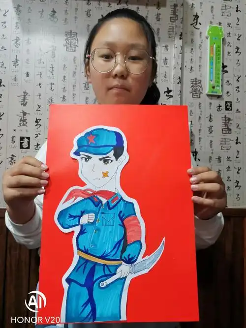 2020/10/3—4黑白画室初级三班【红色经典故事绘本】辅导老师 陈老师