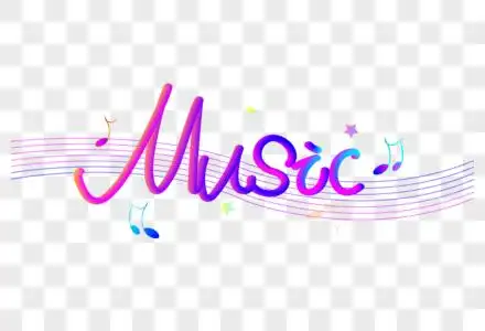 music艺术字体图片素材