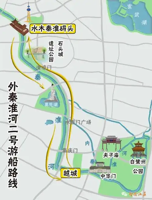 科普桨声灯影里的秦淮河