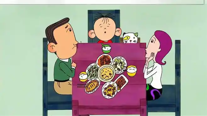 大耳朵图图:一桌子好吃好喝,图图一家不动筷子,嫌弃生活无趣-母婴亲子