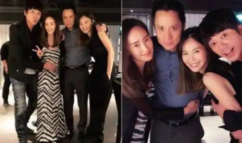 信与女友wei wei等有人合影据台湾媒体报道,歌手信(苏见信)与女友wei