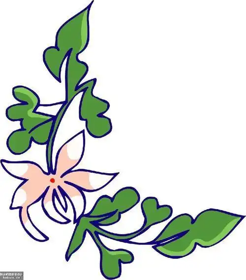 直角花边边框矢量图漂亮的花边和花纹简笔画素材手抄报的边框花边设计