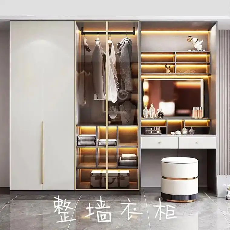 95装修灵感|网红轻奢玻璃门衣柜～超喜欢的衣帽间设计风格分享 - 抖