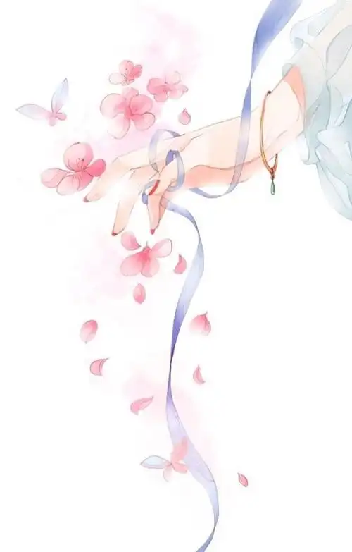 手部唯美手绘 素手纤纤尖如笋 长在香罗翠袖中