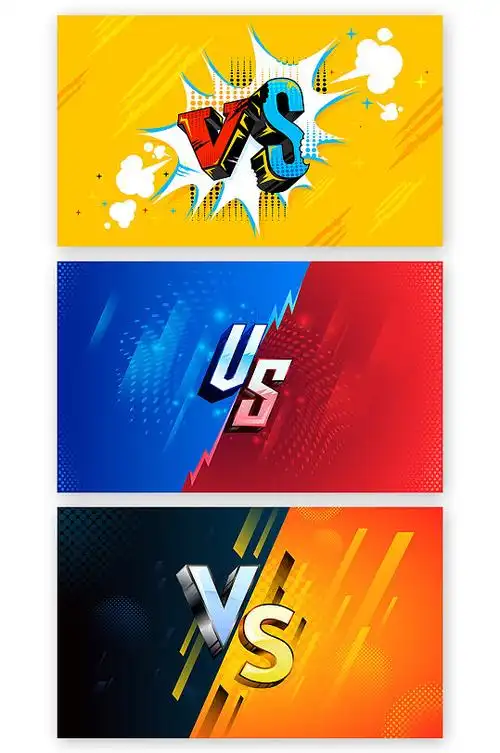 vs红蓝对抗背景元素