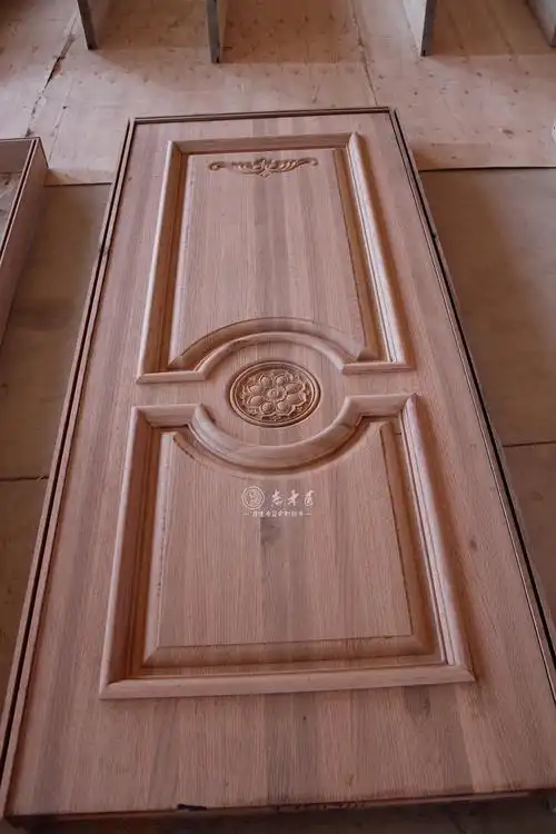 欧式整板雕原木门全实木材质体验原木质感