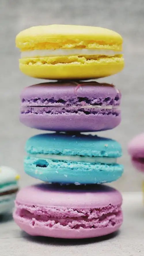 唯美美食甜品马卡龙