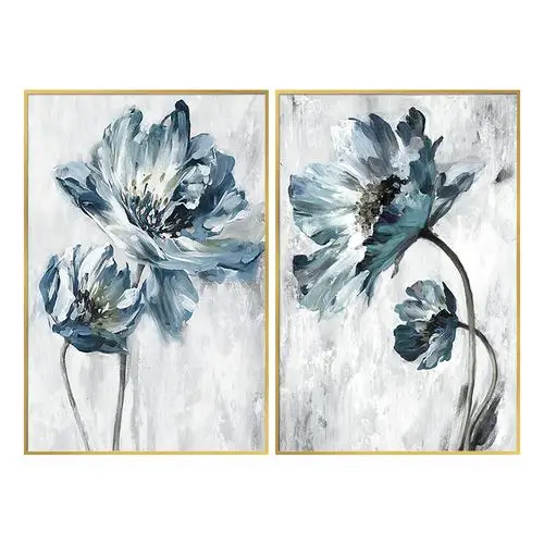 手绘油画入户玄关装饰画现代简约客厅餐厅抽象植物现代装饰画