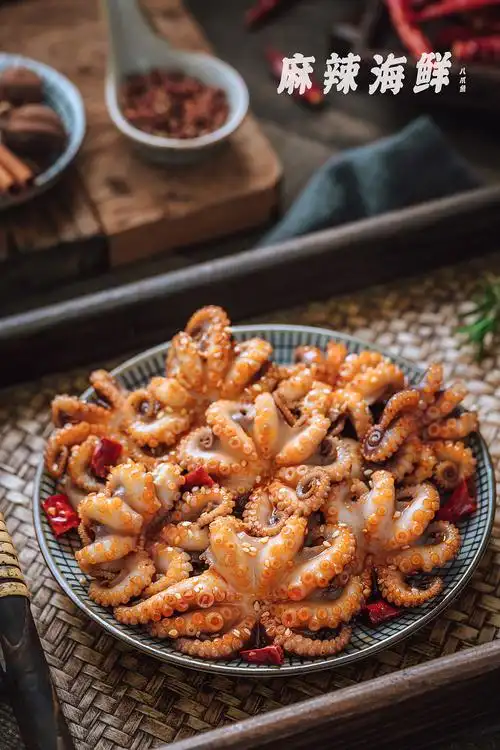 麻辣小海鲜|八爪鱼|摄影|产品摄影|树映摄影师酋长 - 原创作品 - 站酷