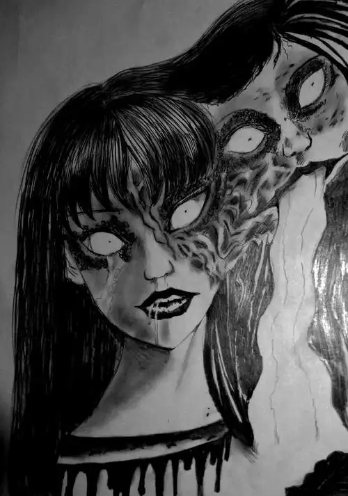 富江的画家那一集的原图嘻我照着-云朵为了奈布愿意猝死