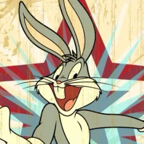 兔八哥头像简笔画彩色