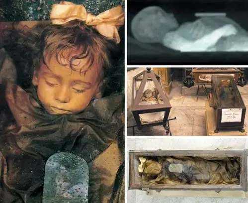 这被称为世界上最美的木乃伊,小女孩萝莎丽亚隆巴多(rosalia