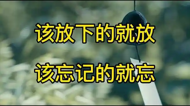 真正的释怀,就是要学会放下且最终忘记-音乐视频-搜狐视频
