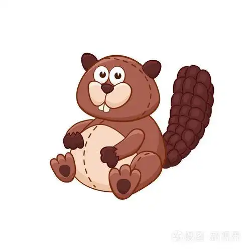 卡通毛绒的玩具