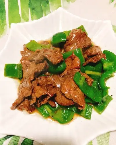 susan青做的青椒牛肉片