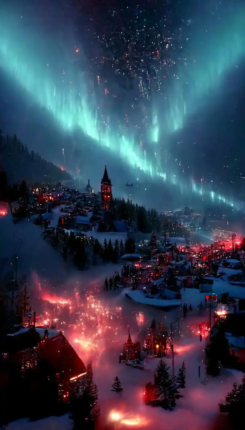 创作灵感 #唯美风景#al绘画唯美夜景 心 - 抖音